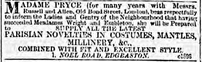 Pryce Advert